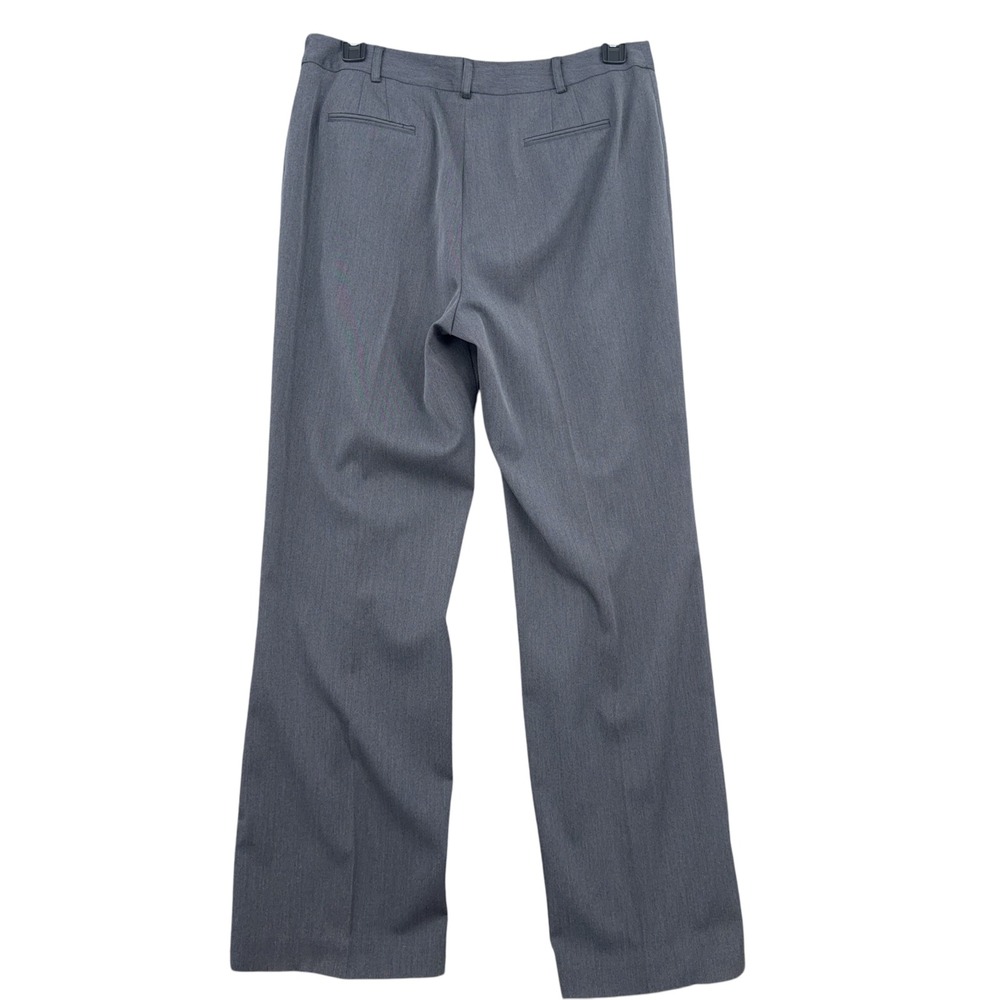AK Anne Klein Dress Pants Women 12 Polyester Rayon Spandex Gray - Picture 2 of 8